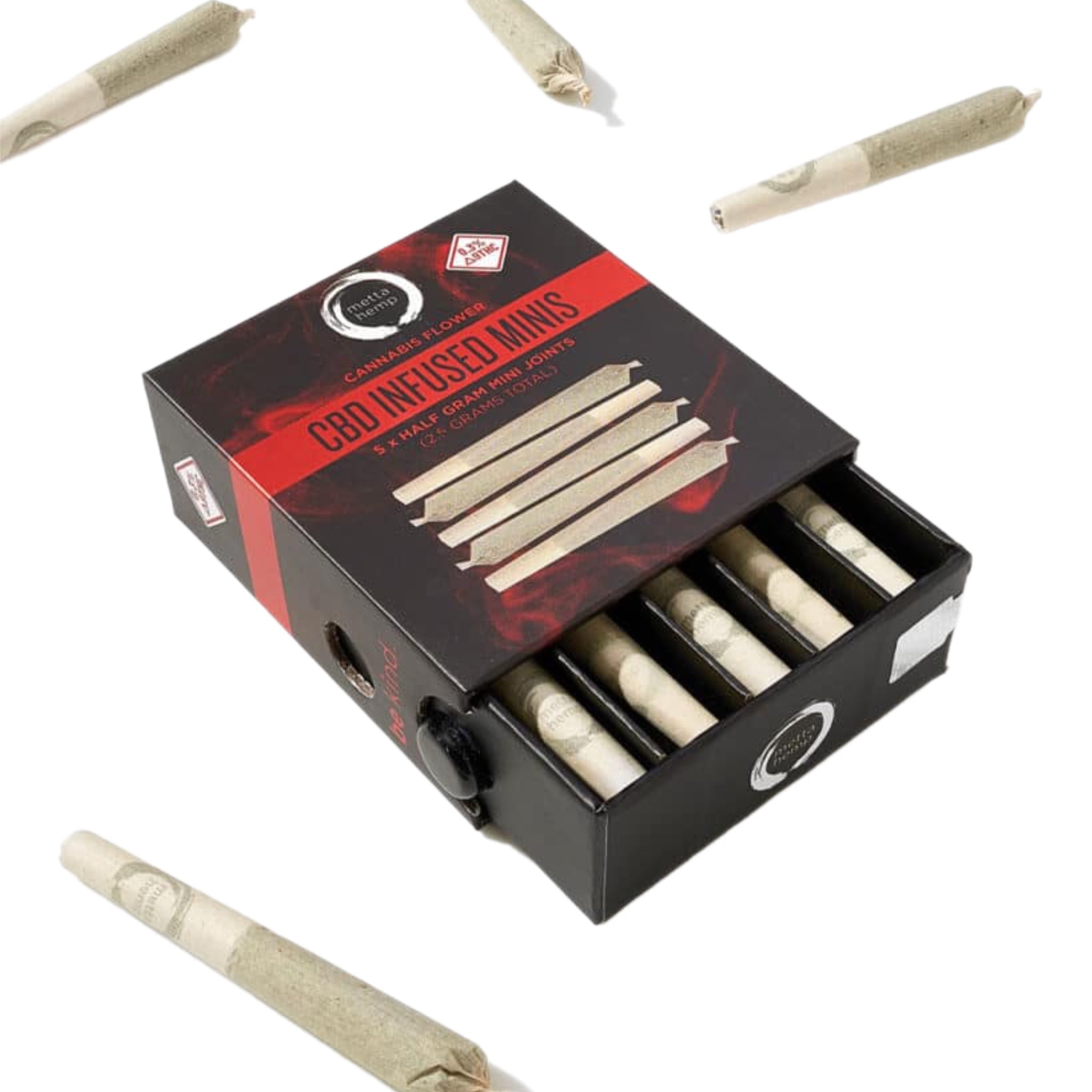 Metta Hemp Pre-Rolled Joints (5-Pack)
