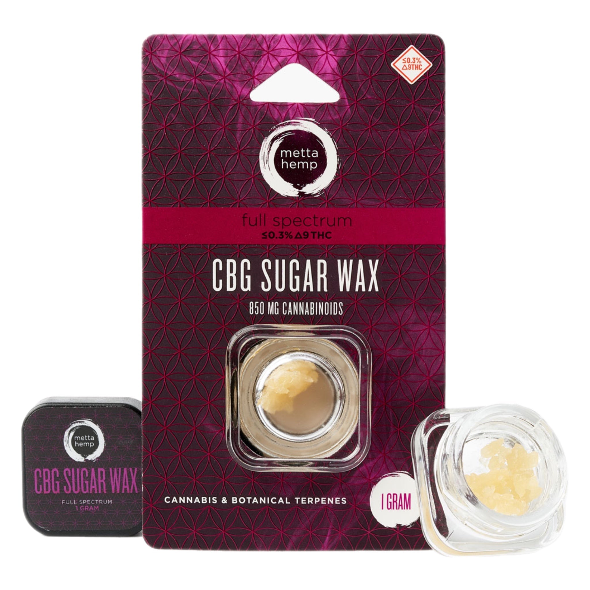 Metta Hemp CBG Sugar Wax Concentrate (1g) 🍯