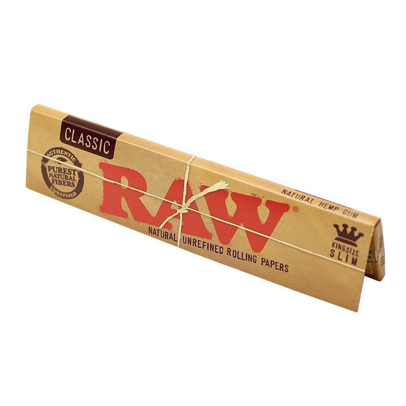 Raw® Classic King Size Slim Rolling Papers | 50ct Display