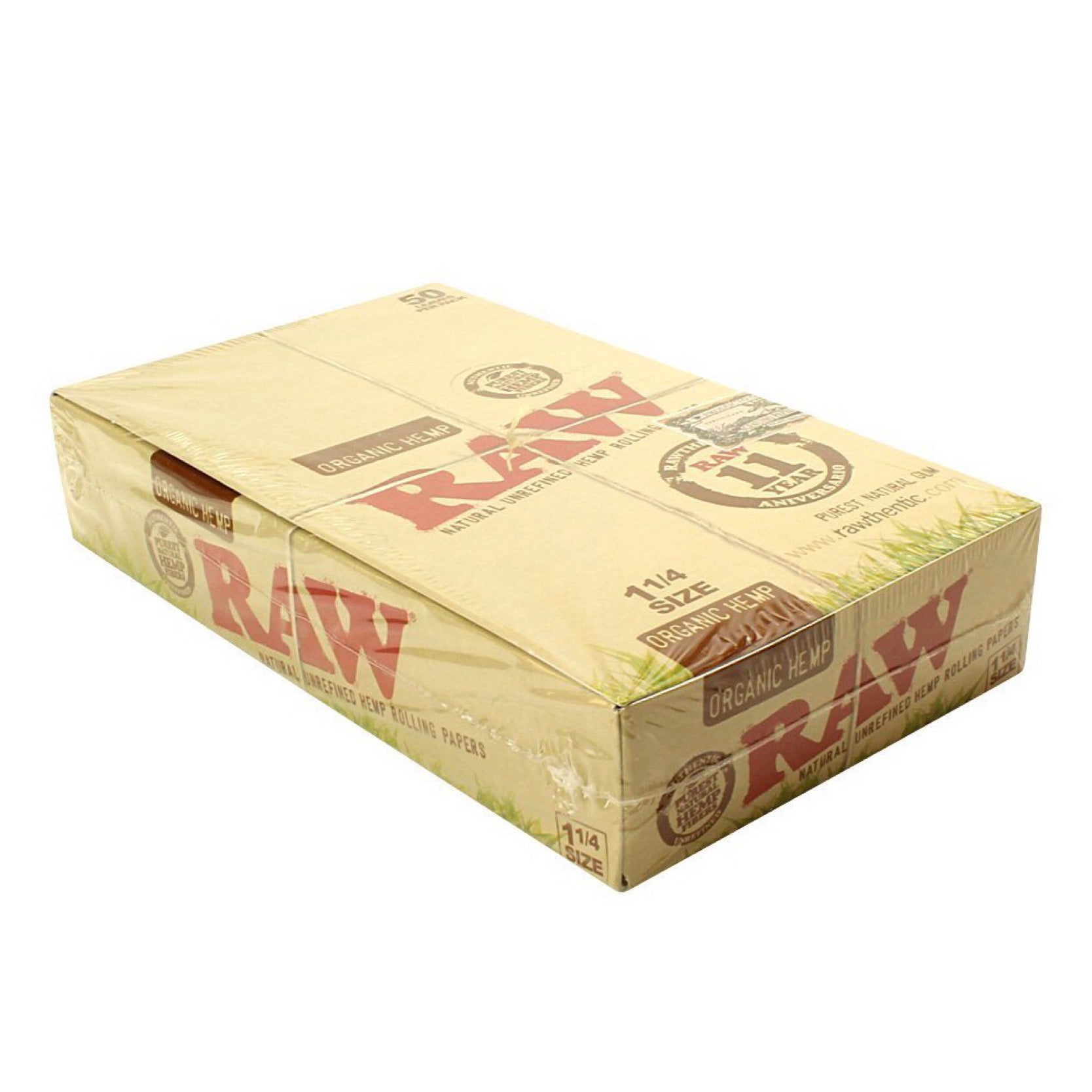 Raw® Organic Hemp 1.25” Rolling Papers | 24ct Display