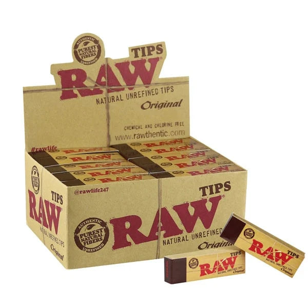 RAW Natural Unrefined Tips | 50pc | 50pk Display