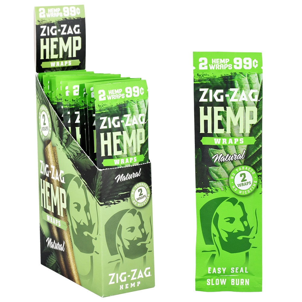 Zig Zag 2-Pack Flavored Hemp Wraps | 25ct Display