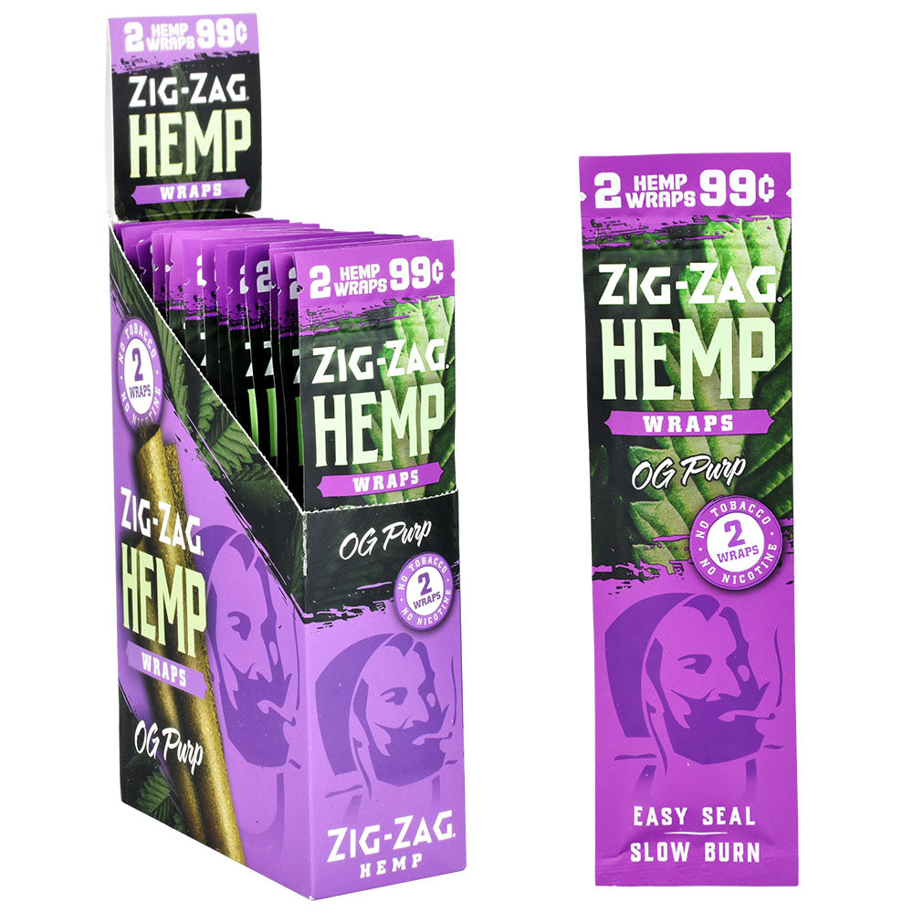 Zig Zag 2-Pack Flavored Hemp Wraps | 25ct Display